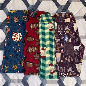 Lularoe Holiday leggings OS/2 pair